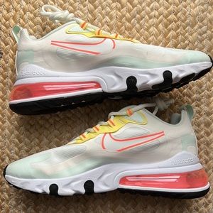 Worn Once - Air Max 270 React - Pale Ivory / Green / White - 8
